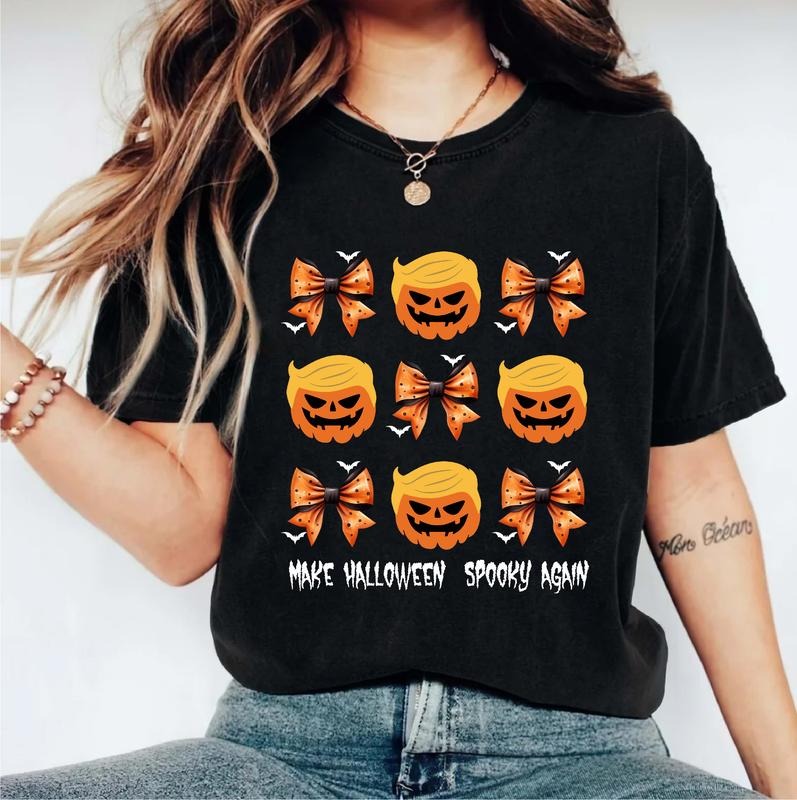 Trump Halloween Make Spooky Again Funny Election - Adult & Kids T-Shirts, Sweatshirts & Hoodies apparel design preview 1