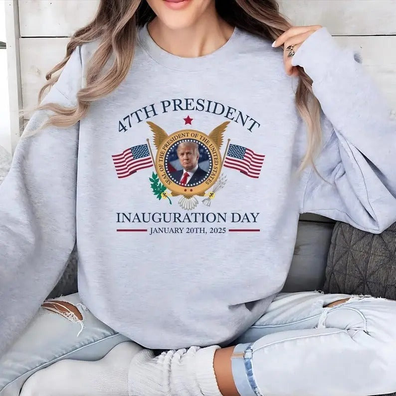 Trump Inauguration Day MAGA Election 2024 47 2025 - Adult & Kids T-Shirts, Sweatshirts & Hoodies apparel design preview 1