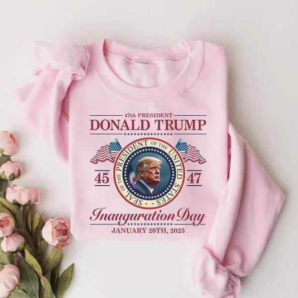 Trump Inauguration Day 47 2025 President Donald - Adult & Kids T-Shirts, Sweatshirts & Hoodies apparel design preview 1