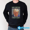 Trump Mugshot Make Christmas Great Again Christmas Sweater - Holiday Gift product image