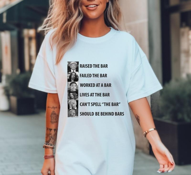 Trump RaisedTheBar Funny Biden Can'T Spell Bar - Adult & Kids T-Shirts, Sweatshirts & Hoodies apparel design preview 1