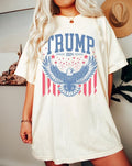 Trump American Flag Pro America 2024 Republican MAGA - Adult & Kids T-Shirts, Sweatshirts & Hoodies apparel design preview 1
