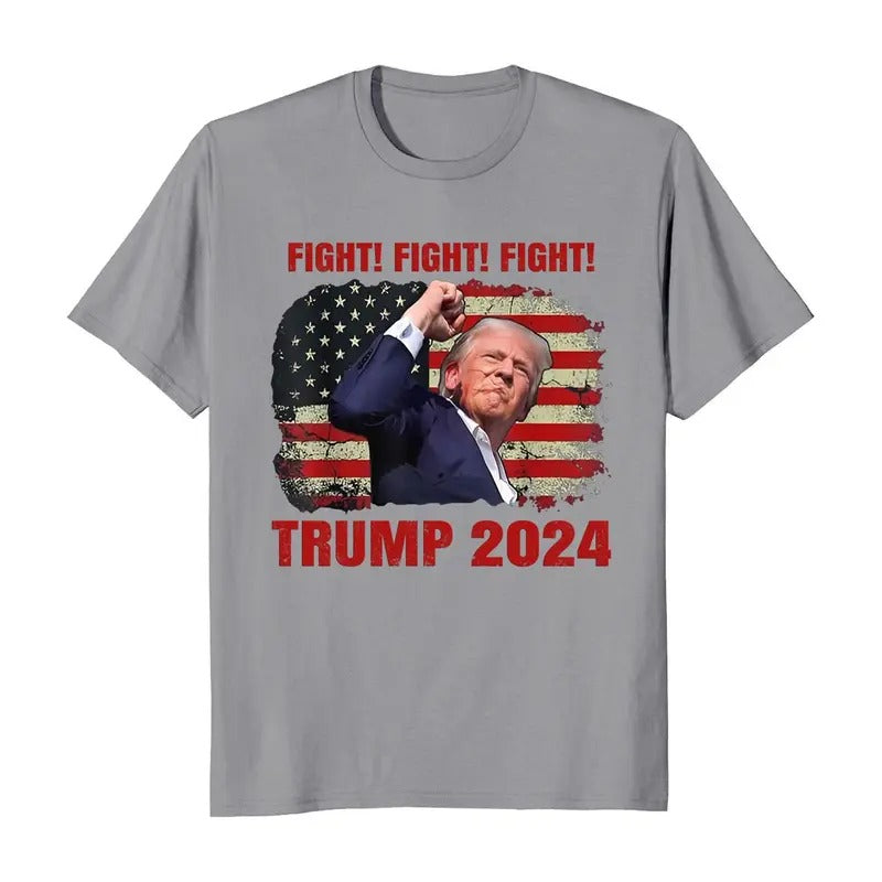 Trump Shot Fight! - Adult & Kids T-Shirts, Sweatshirts & Hoodies apparel design preview 1