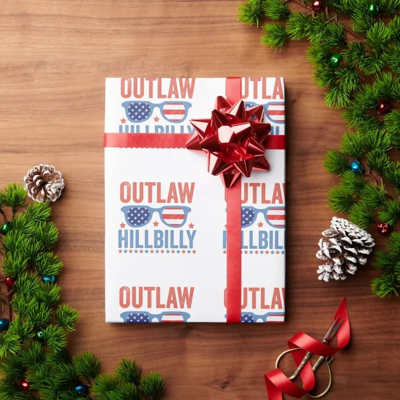 Trump Vance 2024 Outlaw Hillbilly Election Wrapping - Adult & Kids T-Shirts, Sweatshirts & Hoodies apparel design preview 1