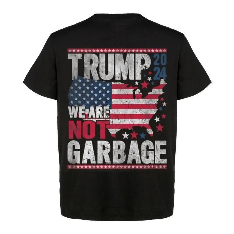 Trump We Are Not Garbage Proud MAGA 2024 Team Take - Adult & Kids T-Shirts, Sweatshirts & Hoodies apparel design preview 1