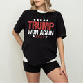 Trump Won Again Vance 2024 Election Inauguration - Adult & Kids T-Shirts, Sweatshirts & Hoodies apparel design preview 1