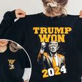 Trump Won Make America Great Again Womenswear Top - Adult & Kids T-Shirts, Sweatshirts & Hoodies apparel design preview 1