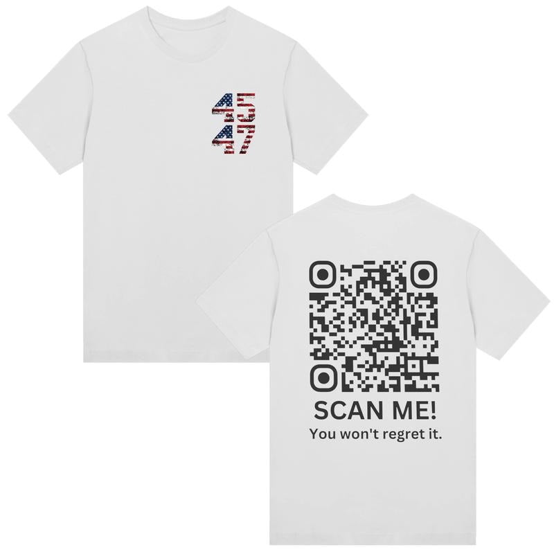 Trump YMCA QR Code Dance 2024 Vance 45 47 Two Sides - Adult & Kids T-Shirts, Sweatshirts & Hoodies apparel design preview 1
