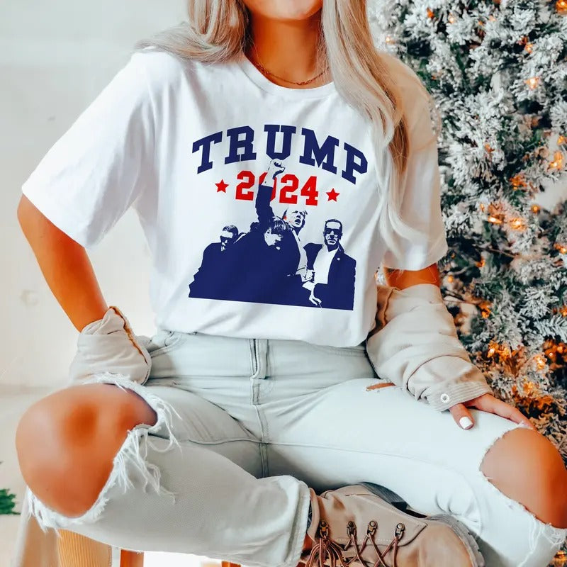 Trump President 2024 Pro I Stand Election - Adult & Kids T-Shirts, Sweatshirts & Hoodies apparel design preview 1