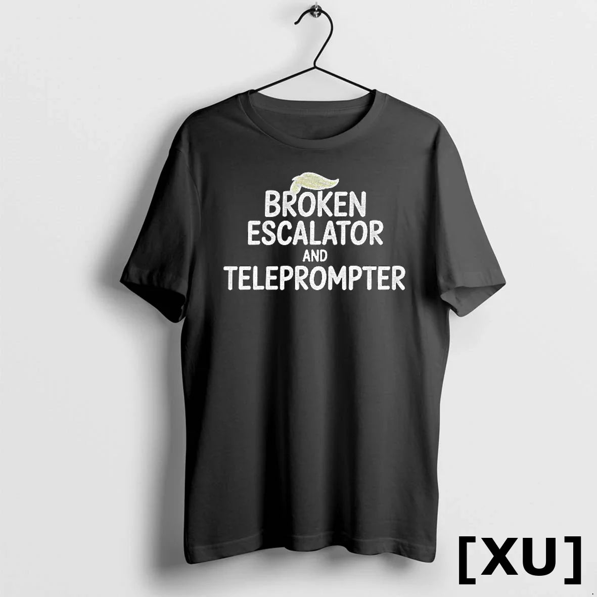 Trump Hair Broken Escalator And Teleprompter Sweater - Adult & Kids T-Shirts, Sweatshirts & Hoodies apparel design preview 1