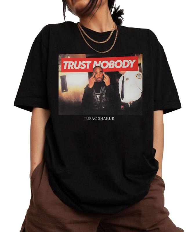 Trust Nobody Tupac Shakur 2Pac 90s Hip Hop Legends - Adult & Kids T-Shirts, Sweatshirts & Hoodies apparel design preview 1