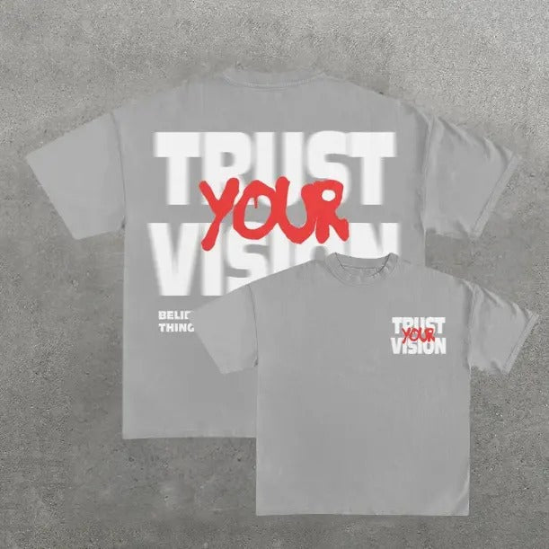 Trust Your Vision Print Short Sleeve Y2k Womenswear - Adult & Kids T-Shirts, Sweatshirts & Hoodies apparel design preview 1