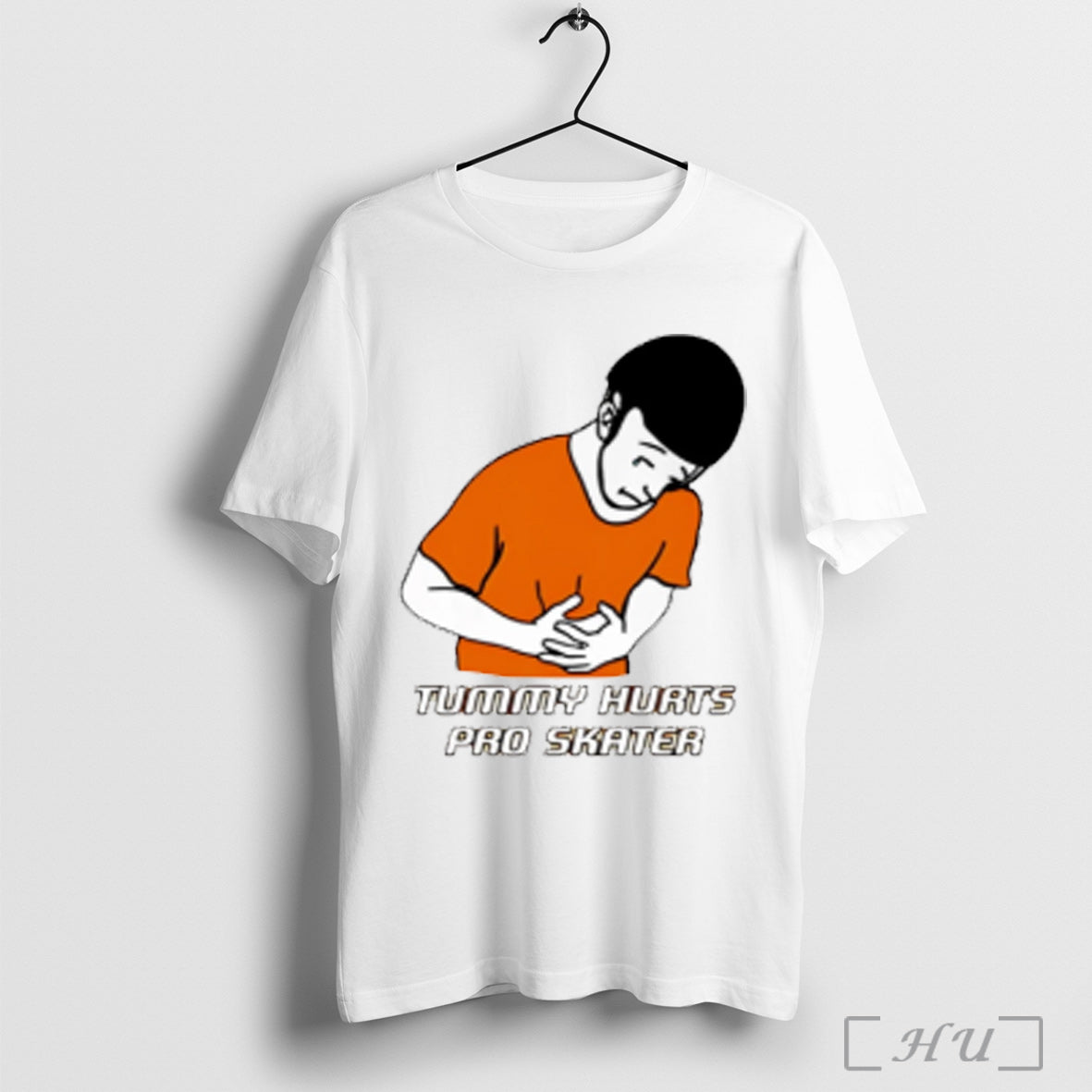Tummy Hurts Pro Skater - Adult & Kids T-Shirts, Sweatshirts & Hoodies apparel design preview 1