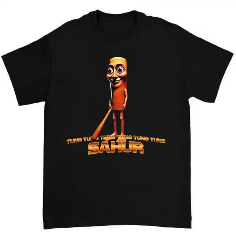 Tung Sahur Funny Baseball Bat Meme - Adult & Kids T-Shirts, Sweatshirts & Hoodies apparel design preview 1