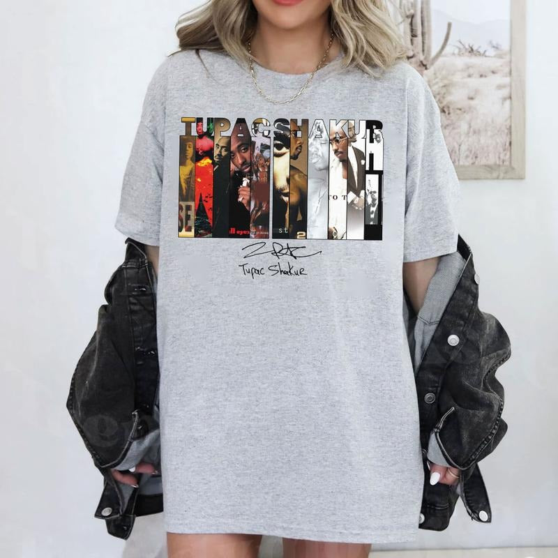 Tupac Album Cover 2pac Rapper Rap Fan - Adult & Kids T-Shirts, Sweatshirts & Hoodies apparel design preview 1