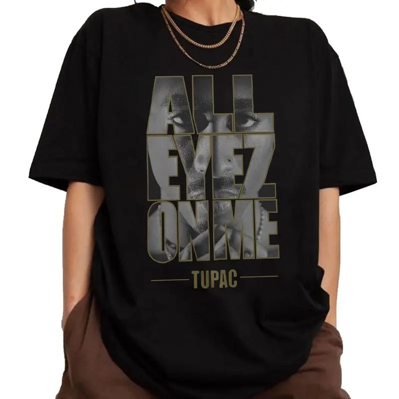Tupac All Eyez Me 2pac Shakur 1990s Vintage Retro 90s - Adult & Kids T-Shirts, Sweatshirts & Hoodies apparel design preview 1