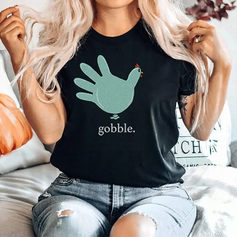 Turkey Glove Cute Thanksgiving Nurse Medical Thankful - Adult & Kids T-Shirts, Sweatshirts & Hoodies apparel design preview 1