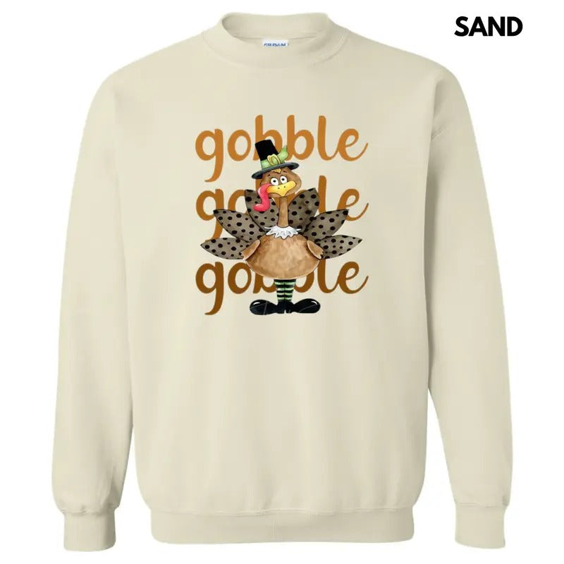 Turkey Gobble - Adult & Kids T-Shirts, Sweatshirts & Hoodies apparel design preview 1
