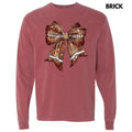 Twinkle Football Bow Comfort Colors 'NLB' - Adult & Kids T-Shirts, Sweatshirts & Hoodies apparel design preview 1