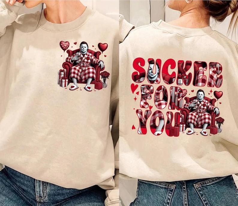 Two Sides Horror Characters Valentine Bundle Sucker - Adult & Kids T-Shirts, Sweatshirts & Hoodies apparel design preview 1