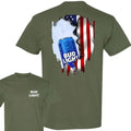 Two Sided Bud Light American Flag Funny Summer - Adult & Kids T-Shirts, Sweatshirts & Hoodies apparel design preview 1