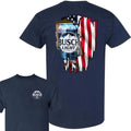 Two Sided Busch Light American Flag Funny Summer - Adult & Kids T-Shirts, Sweatshirts & Hoodies apparel design preview 1