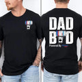 Two Sided Dad Bob Powered Natural Light Doodlebob - Adult & Kids T-Shirts, Sweatshirts & Hoodies apparel design preview 1