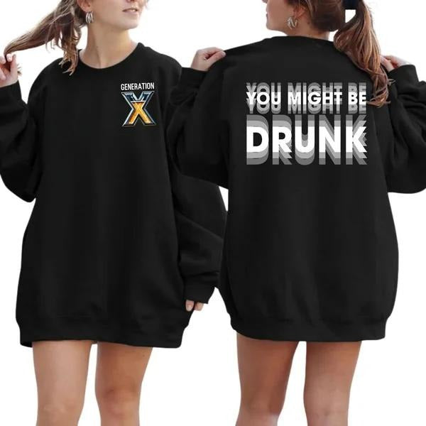 Two Sided Gen X Proud Member Fck Your Feelings 1965 - Adult & Kids T-Shirts, Sweatshirts & Hoodies apparel design preview 1