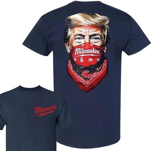 Two Sided Trump Milwaukee Bandana Funny Summer - Adult & Kids T-Shirts, Sweatshirts & Hoodies apparel design preview 1
