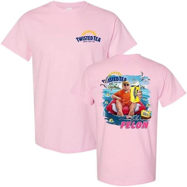 Two Sided Trump Twisted Tea Inspired Patriotic Beer - Adult & Kids T-Shirts, Sweatshirts & Hoodies apparel design preview 1