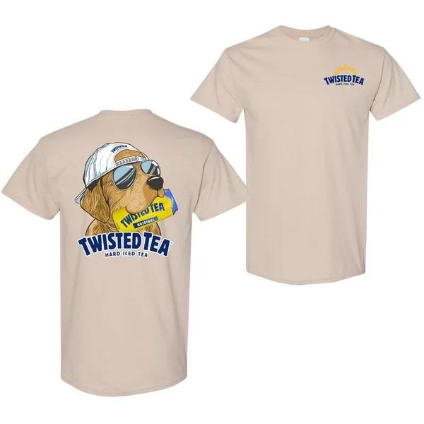 Two Sided Twisted Tea Hunting Dog Funny Summer - Adult & Kids T-Shirts, Sweatshirts & Hoodies apparel design preview 1