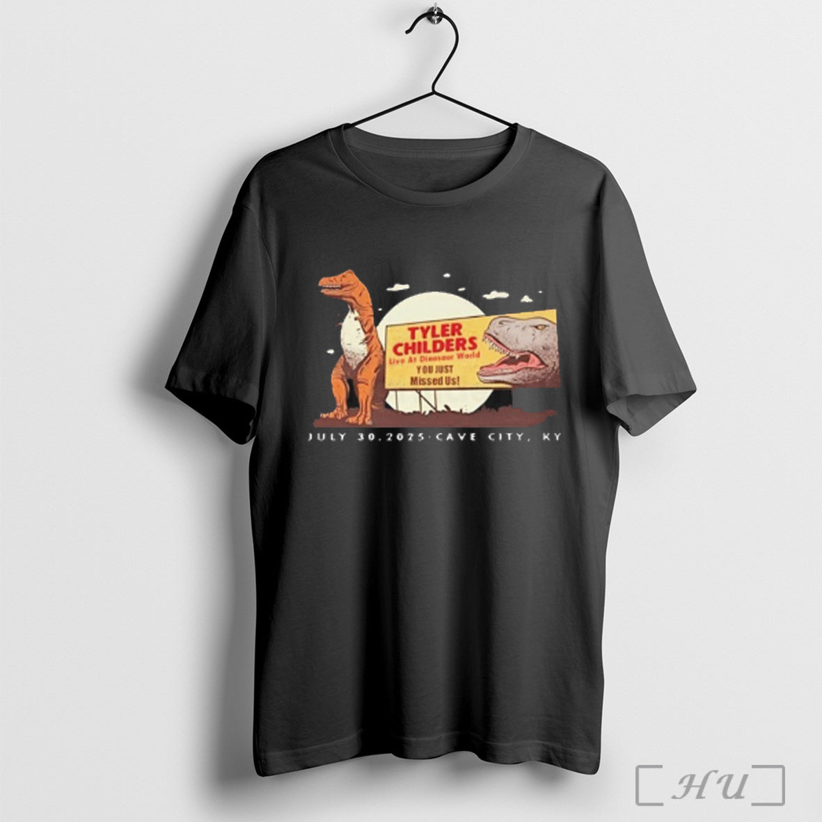 Tyler Childers Live At Dinosaur World Cave City Ky - Adult & Kids T-Shirts, Sweatshirts & Hoodies apparel design preview 1
