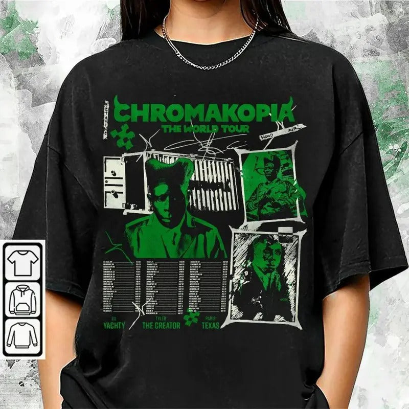 Tyler Creator Chromakopia Grungge Rapper DIY Retro - Adult & Kids T-Shirts, Sweatshirts & Hoodies apparel design preview 1