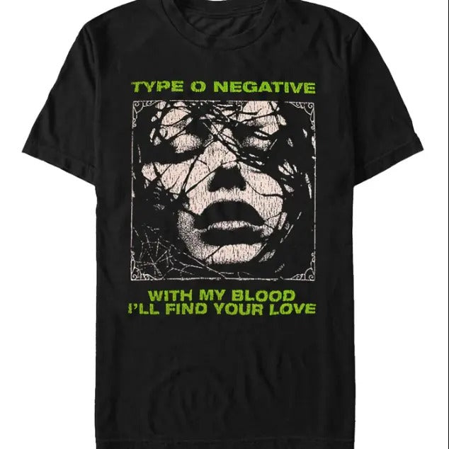 Type O Negative My Blood Black Cotton Fabric - Adult & Kids T-Shirts, Sweatshirts & Hoodies apparel design preview 1
