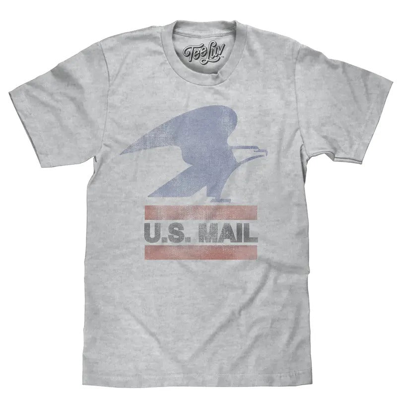 U.S. Mail Eagle Logo Gray - Adult & Kids T-Shirts, Sweatshirts & Hoodies apparel design preview 1