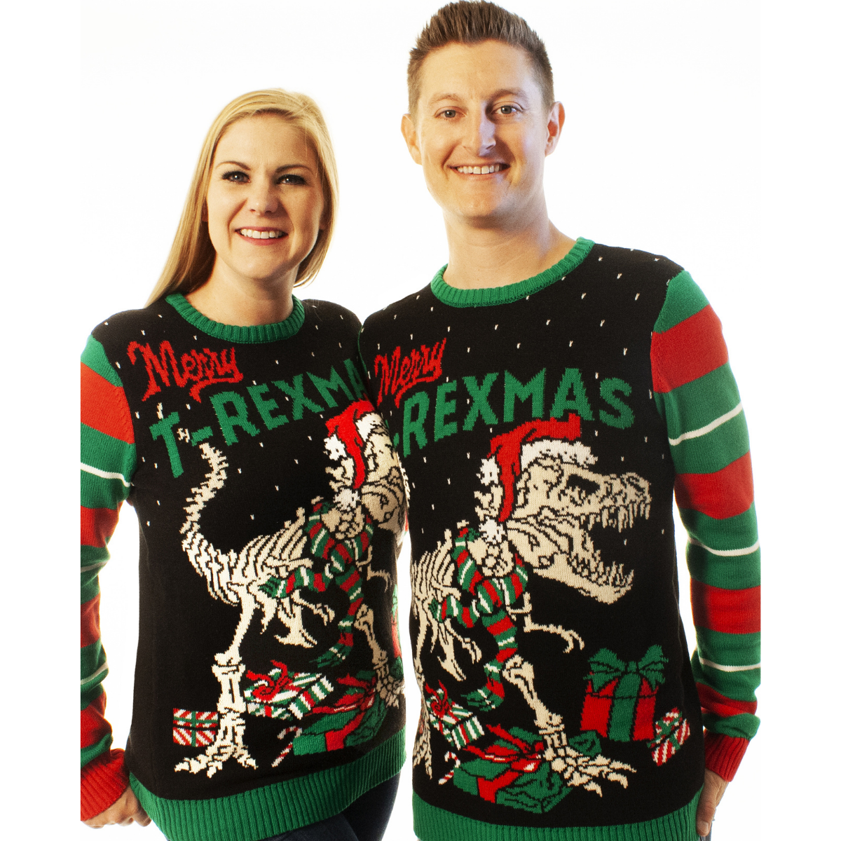 Merry T-Rexmas | For Men & Women | Unisex Sizing Ugly Christmas Sweater - Holiday Gift product image