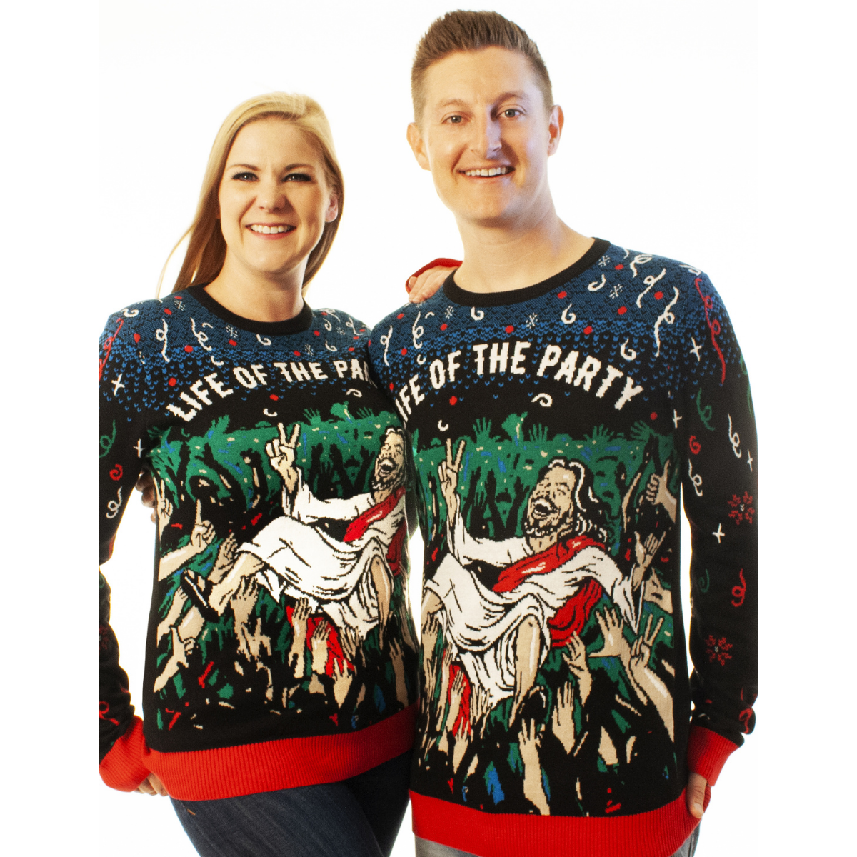 Life Of The Party | For Men & Women | Unisex Sizing Ugly Christmas Sweater - Holiday Gift product image