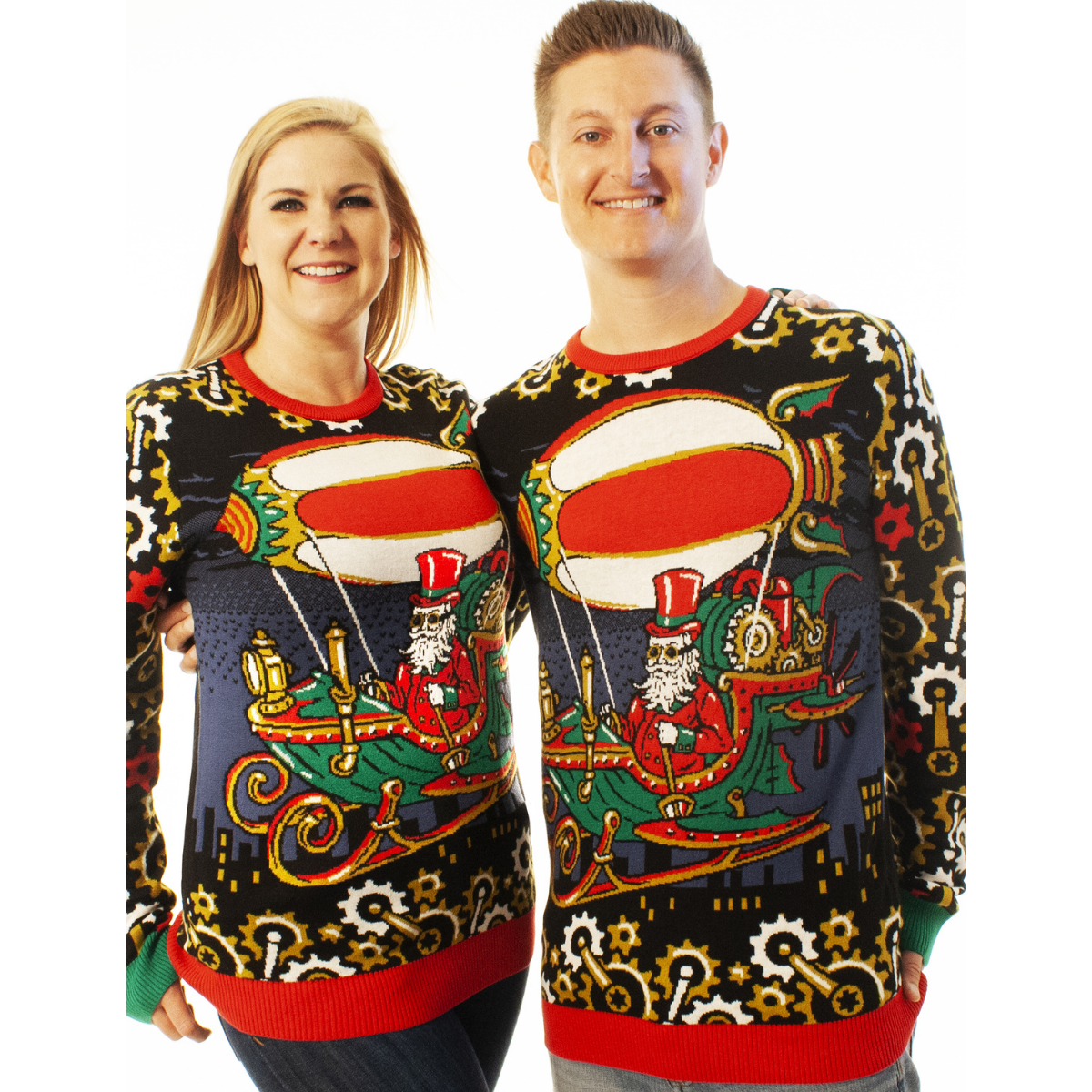Steampunk Santa | For Men & Women | Unisex Sizing Ugly Christmas Sweater - Holiday Gift product image