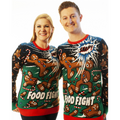 Food Fight | For Men & Women | Unisex Sizing Ugly Christmas Sweater - Holiday Gift product image