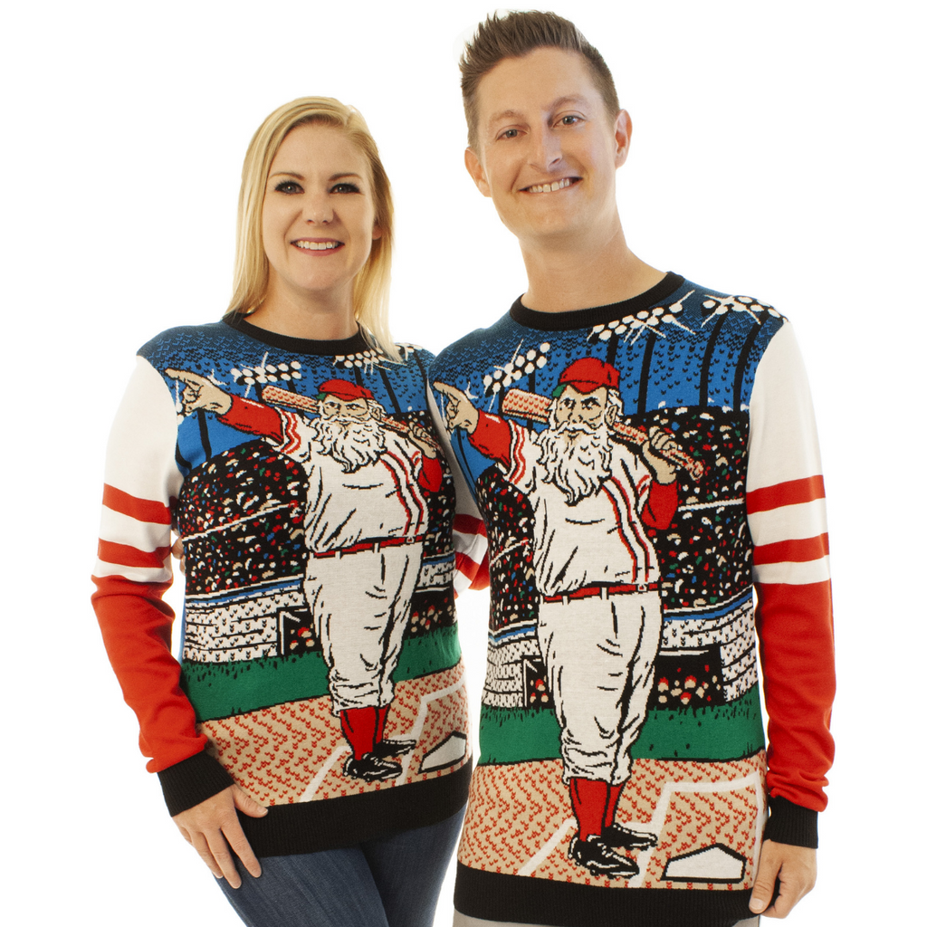 Baseball Santa | For Men & Women | Unisex Sizing Ugly Christmas Sweater - Holiday Gift product image