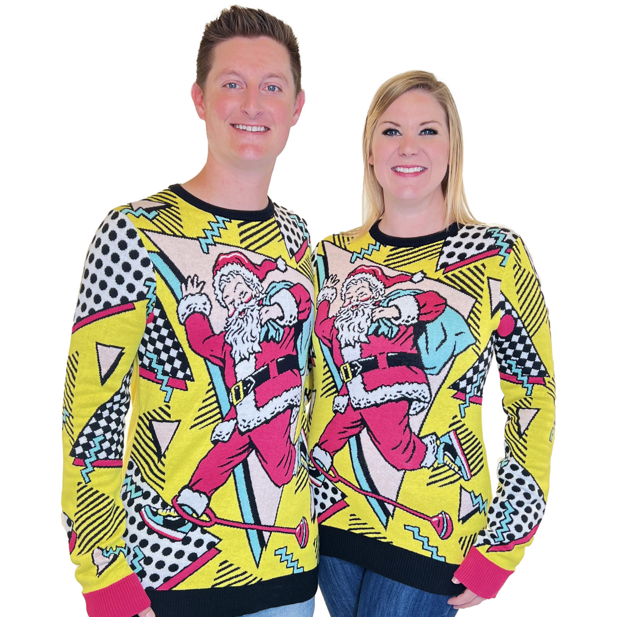 Retro Santa | For Men & Women | Unisex Sizing Ugly Christmas Sweater - Holiday Gift product image