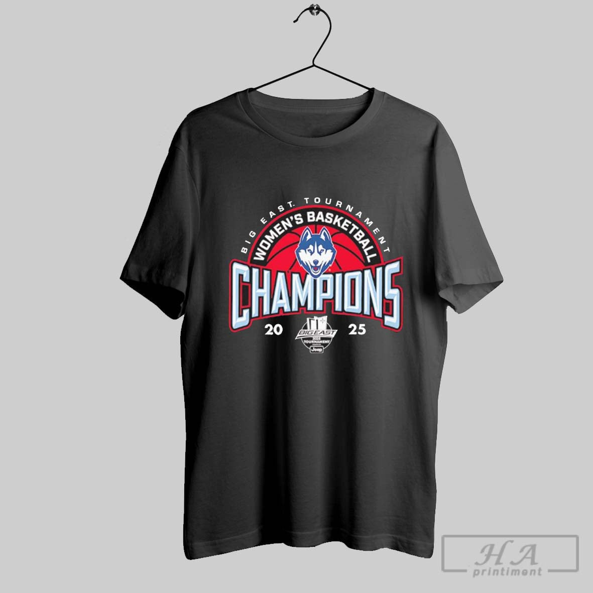 Uconn Huskies Womens Basketball 2024 25 Big East Wbb - Adult & Kids T-Shirts, Sweatshirts & Hoodies apparel design preview 1