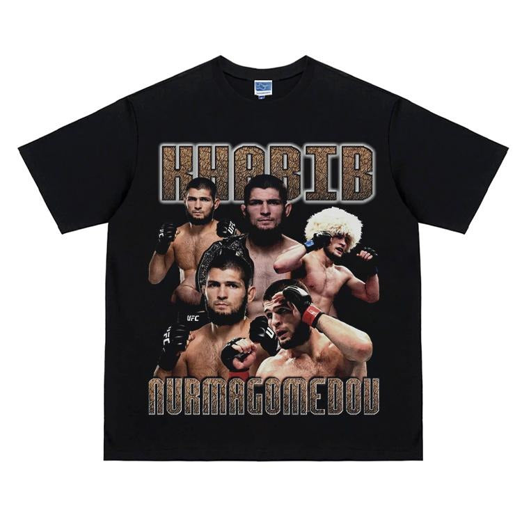 UFC "Khamzat Chimaev" Heavyweight Vintage 100% Cotton - Adult & Kids T-Shirts, Sweatshirts & Hoodies apparel design preview 1