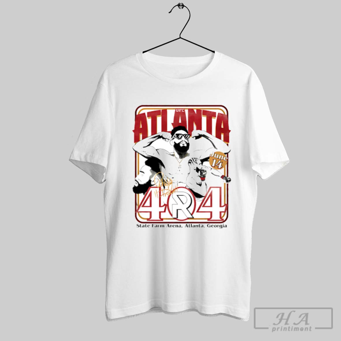 Ufc Atlanta 404 State Farm Arena Georgia - Adult & Kids T-Shirts, Sweatshirts & Hoodies apparel design preview 1