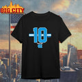 UNC Football Drake Maye 10 Stripe - Adult & Kids T-Shirts, Sweatshirts & Hoodies apparel design preview 1