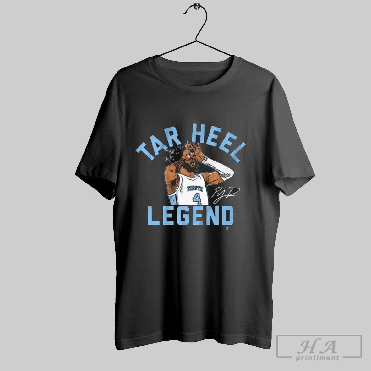 Unc North Carolina Tar Heels Basketball 2025 R J - Adult & Kids T-Shirts, Sweatshirts & Hoodies apparel design preview 1