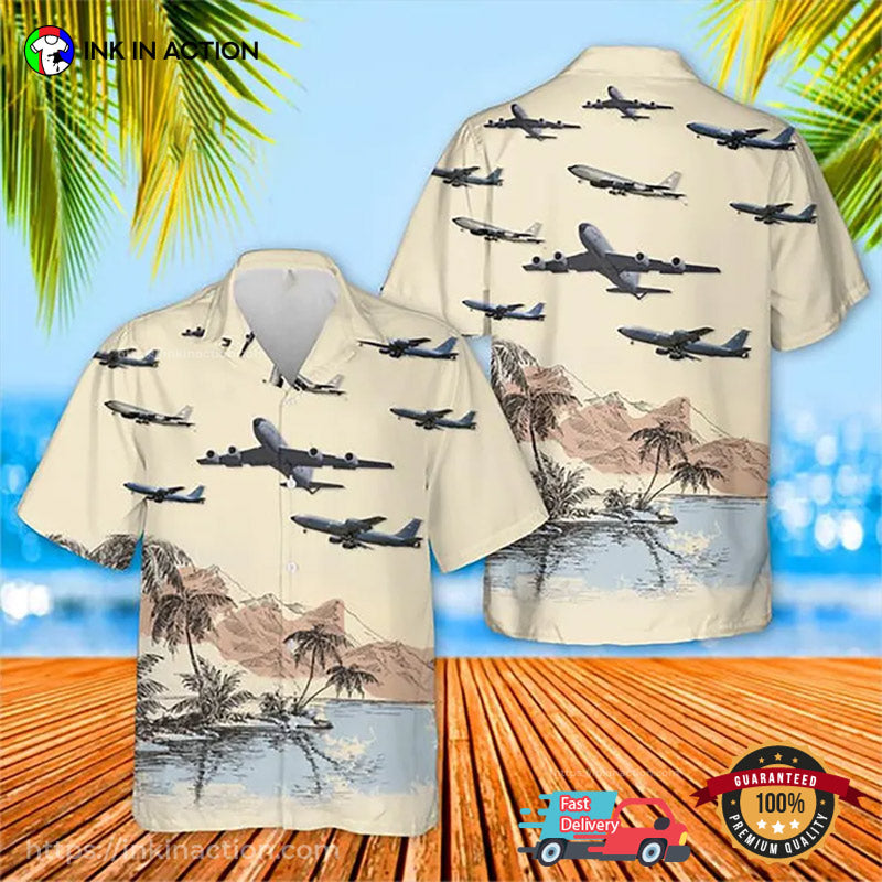 US Air Force Aircraft Graphic Hawaiian No. 4 - Adult & Kids T-Shirts, Sweatshirts & Hoodies apparel design preview 1