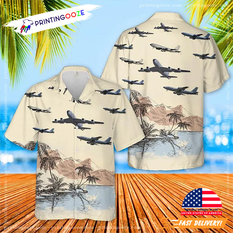 US Air Force Happy Aviation Day Hawaiian - Adult & Kids T-Shirts, Sweatshirts & Hoodies apparel design preview 1