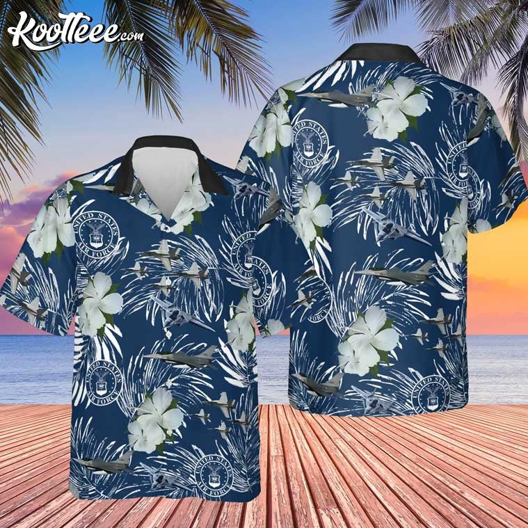 US Air Force Tropical Hawaiian - Adult & Kids T-Shirts, Sweatshirts & Hoodies apparel design preview 1