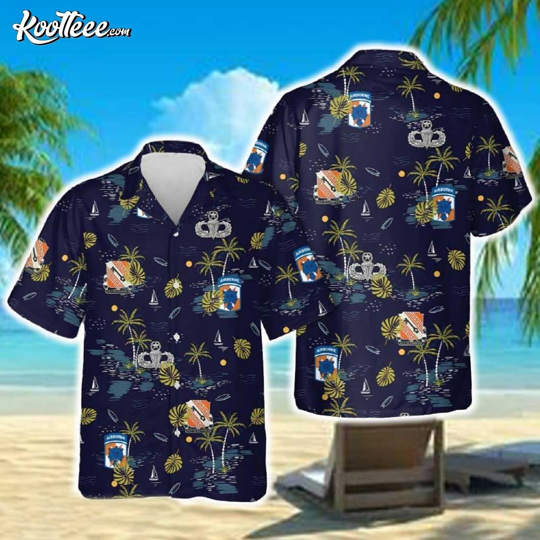US Army 50th Signal Battalion Hawaiian - Adult & Kids T-Shirts, Sweatshirts & Hoodies apparel design preview 1